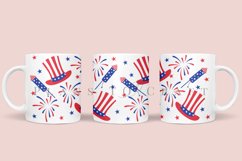 bundle 6 4th of july coffee mug sublimation wrap glass mug wrap svg presized for 11oz and 15oz glass ready to cut and sublimation files