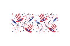 bundle 6 4th of july coffee mug sublimation wrap glass mug wrap svg presized for 11oz and 15oz glass ready to cut and sublimation files
