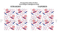 bundle 6 4th of july skinny tumbler sublimation design for 20oz and 30oz skinny tumbler sublimation wrap