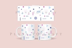 bundle 6 abstract coffee mug glass wrap svg 11oz 15oz mug svg presized for 11oz 15oz glass ready to cut and sublimation files