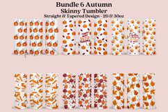 Bundle 6 Autumn Skinny Tumbler Sublimation Wrap SVG Product Image 1