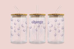 bundle 6 butterfly libbey beer can glass full wrap svg presized template for 16oz and 20oz glass for Cricut Silhouette and sublimation