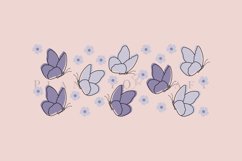 bundle 6 butterfly libbey beer can glass full wrap svg presized template for 16oz and 20oz glass for Cricut Silhouette and sublimation