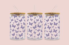 bundle 6 butterfly libbey beer can glass full wrap svg presized template for 16oz and 20oz glass for Cricut Silhouette and sublimation