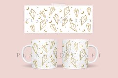 bundle 6 celestial moon crystal coffee glass wrap svg glass mug svg presized for 11oz and 15oz glass ready to cut and sublimation files