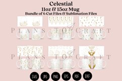 bundle 6 celestial moon crystal coffee glass wrap svg glass mug svg presized for 11oz and 15oz glass ready to cut and sublimation files