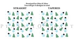 bundle 6 christmas skinny tumbler sublimation design for 20oz and 30oz skinny tumbler sublimation wrap