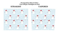 bundle 6 christmas skinny tumbler sublimation wrap with high resolution 300 DPI and transparant background perfect for 20oz and 30oz skinny tumbler