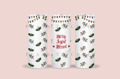 bundle 6 christmas winter skinny tumbler sublimation wrap with high resolution 300 DPI and transparant background perfect for 20oz 30oz skinny tumbler