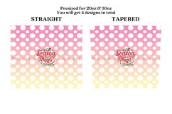 bundle 6 christmas winter skinny tumbler sublimation wrap with high resolution 300 DPI and transparant background perfect for 20oz 30oz skinny tumbler