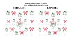 bundle 6 christmas winter skinny tumbler sublimation wrap with high resolution 300 DPI and transparant background perfect for 20oz 30oz skinny tumbler
