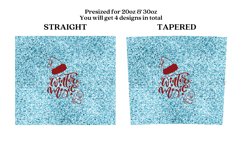 bundle 6 christmas winter skinny tumbler sublimation wrap with high resolution 300 DPI and transparant background perfect for 20oz 30oz skinny tumbler