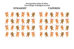 bundle 6 christmas winter skinny tumbler sublimation wrap with high resolution 300 DPI and transparant background perfect for 20oz 30oz skinny tumbler