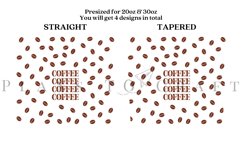 bundle 6 coffee skinny tumbler sublimation design for 20oz and 30oz skinny tumbler sublimation wrap