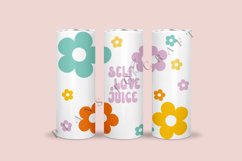 bundle 6 daisy positive quotes skinny tumbler sublimation design for 20oz and 30oz skinny tumbler sublimation wrap