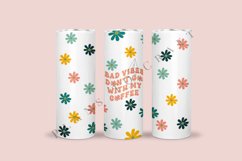 bundle 6 daisy positive quotes skinny tumbler sublimation design for 20oz and 30oz skinny tumbler sublimation wrap