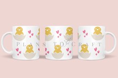 bundle 6 easter spring bunny floral coffee mug sublimation wrap glass mug wrap svg presized for 11oz and 15oz glass ready to cut and sublimation files