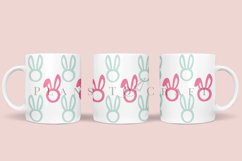 bundle 6 easter spring bunny floral coffee mug sublimation wrap glass mug wrap svg presized for 11oz and 15oz glass ready to cut and sublimation files