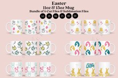 bundle 6 easter spring bunny floral coffee mug sublimation wrap glass mug wrap svg presized for 11oz and 15oz glass ready to cut and sublimation files