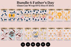 bundle 6 fathers day libbey beer can glass full wrap svg presized template for 16oz and 20oz glass for Cricut Silhouette and sublimation