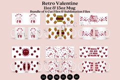 bundle 6 funny retro valentine coffee glass wrap svg glass mug svg presized for 11oz and 15oz glass ready to cut and sublimation files