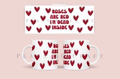 bundle 6 funny retro valentine coffee glass wrap svg glass mug svg presized for 11oz and 15oz glass ready to cut and sublimation files