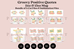 bundle 6 groovy quotes coffee glass wrap svg glass mug svg presized for 11oz and 15oz glass ready to cut and sublimation files