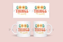 bundle 6 groovy quotes coffee glass wrap svg glass mug svg presized for 11oz and 15oz glass ready to cut and sublimation files
