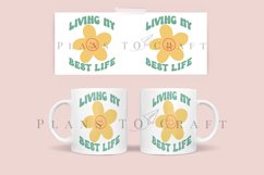bundle 6 groovy quotes coffee glass wrap svg glass mug svg presized for 11oz and 15oz glass ready to cut and sublimation files