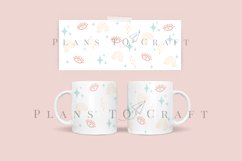 bundle 6 groovy retro coffee mug glass wrap svg 11oz 15oz mug svg presized for 11oz 15oz glass ready to cut and sublimation files