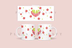 bundle 6 groovy retro coffee mug glass wrap svg 11oz 15oz mug svg presized for 11oz 15oz glass ready to cut and sublimation files