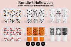 Bundle 6 Halloween 40oz Tumbler Sublimation Wrap SVG Product Image 1