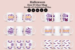 Bundle 6 Halloween Mug Sublimation Wrap 11oz - 15oz Product Image 1