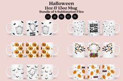 Bundle 6 Halloween Mug Sublimation Wrap 11oz - 15oz Product Image 1