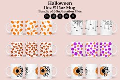Bundle 6 Halloween Mug Sublimation Wrap 11oz - 15oz Product Image 1