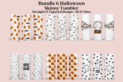 Bundle 6 Halloween Skinny Tumbler Sublimation Wrap SVG Product Image 1