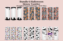 Bundle 6 Halloween Skinny Tumbler Sublimation Wrap SVG Product Image 1