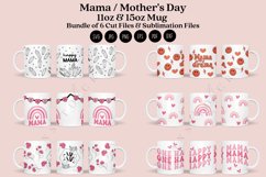 bundle 6 mothers day coffee mug sublimation wrap glass mug wrap svg presized for 11oz and 15oz glass ready to cut and sublimation files