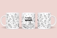 bundle 6 mothers day coffee mug sublimation wrap glass mug wrap svg presized for 11oz and 15oz glass ready to cut and sublimation files