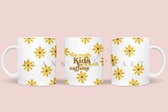 bundle 6 mothers day sunflower coffee mug sublimation wrap glass mug wrap svg presized for 11oz and 15oz glass ready to cut and sublimation files