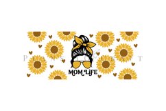 bundle 6 mothers day sunflower coffee mug sublimation wrap glass mug wrap svg presized for 11oz and 15oz glass ready to cut and sublimation files