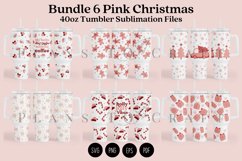 Bundle 6 Christmas 40oz Tumbler Sublimation Wrap SVG Product Image 1