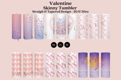 bundle 6 pink valentine skinny tumbler sublimation design for 20oz and 30oz skinny tumbler sublimation wrap