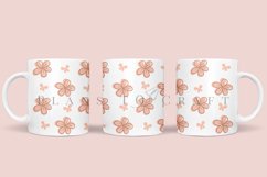 bundle 6 spring flower coffee mug sublimation wrap glass mug wrap svg presized for 11oz and 15oz glass ready to cut and sublimation files