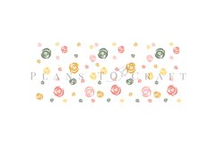 bundle 6 spring flower coffee mug sublimation wrap glass mug wrap svg presized for 11oz and 15oz glass ready to cut and sublimation files