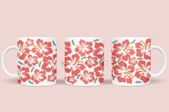 bundle 6 spring flower coffee mug sublimation wrap glass mug wrap svg presized for 11oz and 15oz glass ready to cut and sublimation files