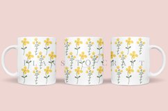 bundle 6 spring flower coffee mug sublimation wrap glass mug wrap svg presized for 11oz and 15oz glass ready to cut and sublimation files
