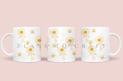 bundle 6 spring flower coffee mug sublimation wrap glass mug wrap svg presized for 11oz and 15oz glass ready to cut and sublimation files