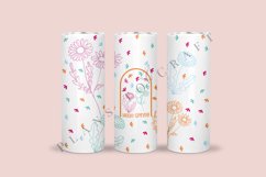 bundle 6 spring flower floral skinny tumbler sublimation design for 20oz and 30oz skinny tumbler sublimation wrap