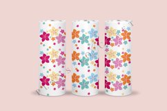 bundle 6 spring flower floral skinny tumbler sublimation design for 20oz and 30oz skinny tumbler sublimation wrap